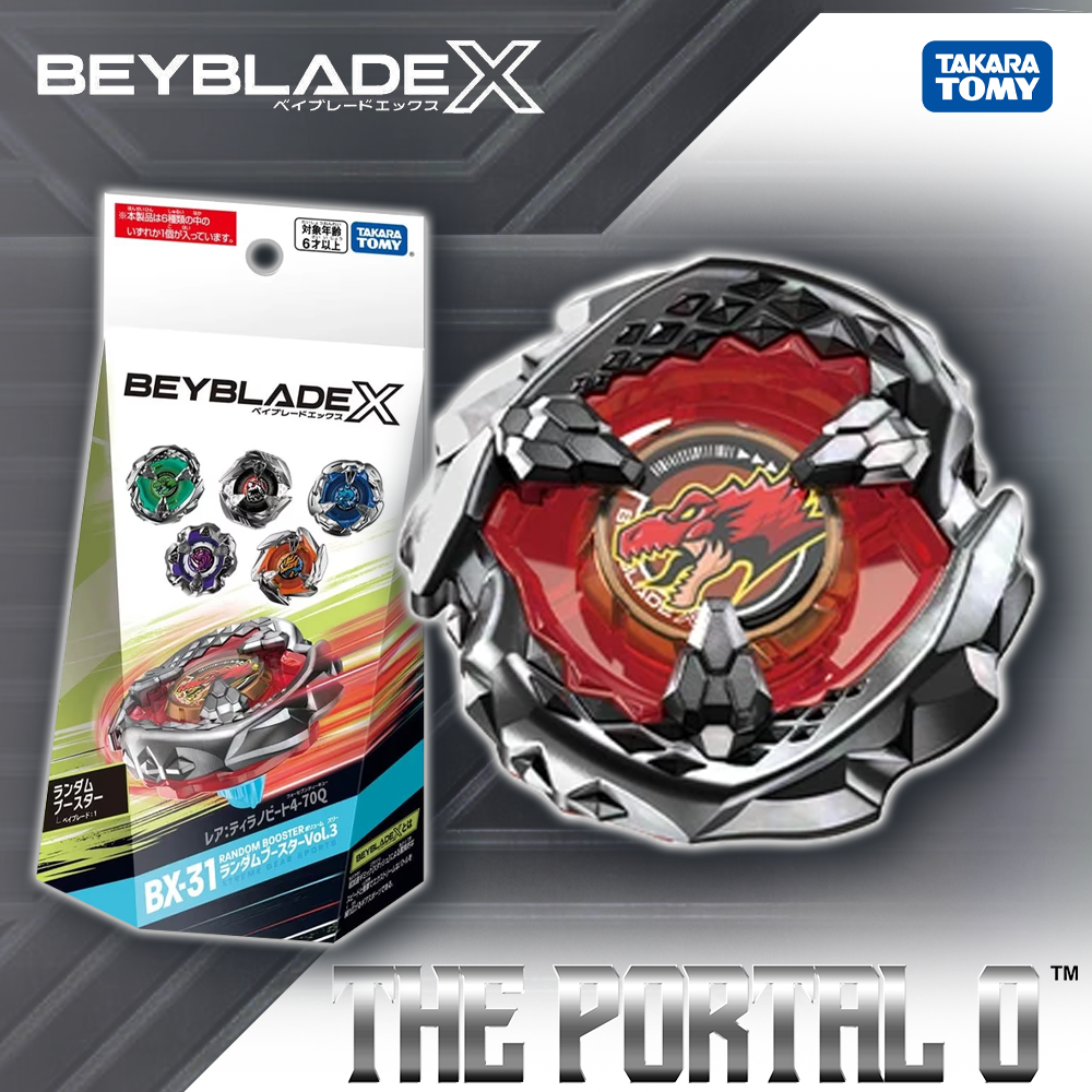 Takara Tomy Beyblade X BX-31 RB Vol.3 Ft. Tyranno Beat 4-70Q