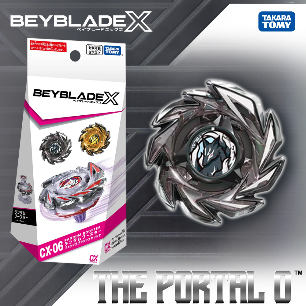 Takara Tomy Beyblade X CX-06 Random Booster FoxBrush Select Takara Tomy Beyblade X CX-06 Random Booster FoxBrush Select