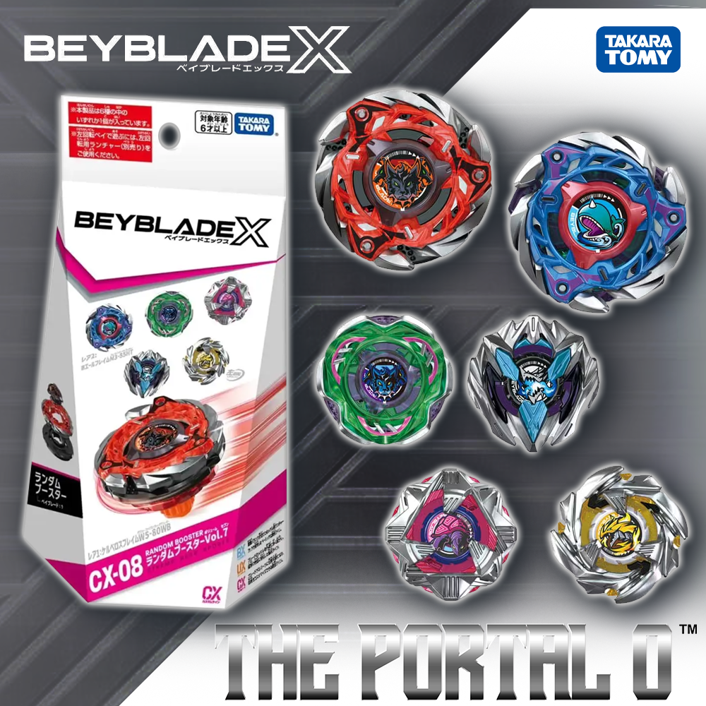 Takara Tomy Beyblade X CX-08 FullSet Vol.7 Cerberus Flame W5-80WB