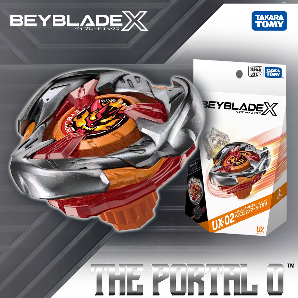 Takara Tomy Beyblade X UX-02 Starter Hell Hammer 3-70H