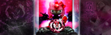 Hello Kitty x Gundam x Valkyrie Pink Galaxy Diorama Display Set