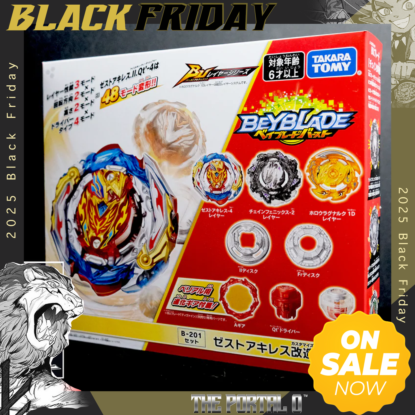 BF TAKARA TOMY Beyblade BURST BU B-201 Zest Achilles Customize Set