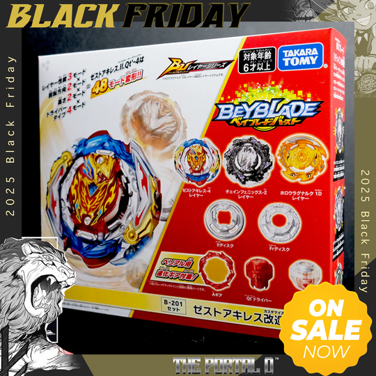BF TAKARA TOMY Beyblade BURST BU B-201 Zest Achilles Customize Set