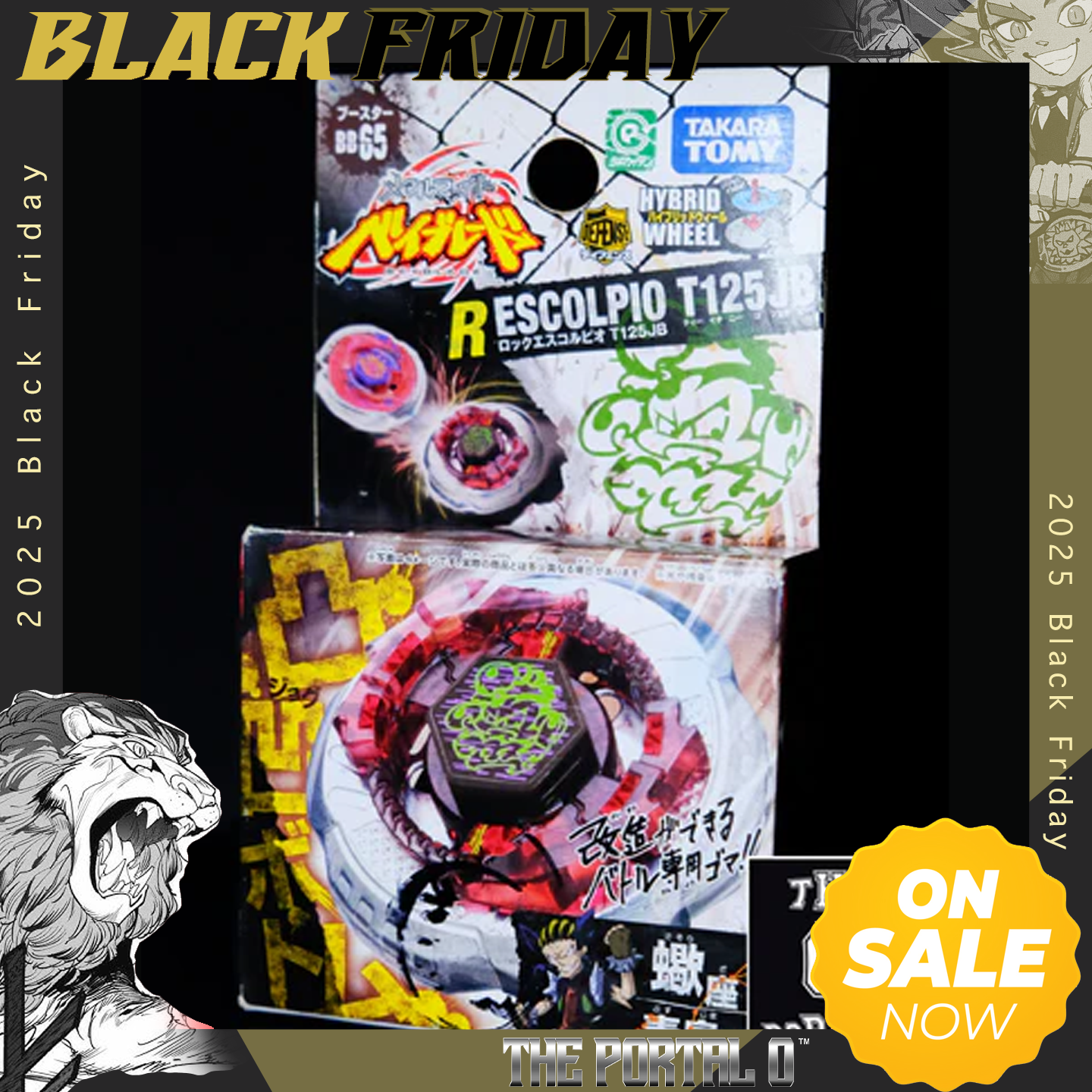 BF Metal Fusion TAKARA TOMY Beyblade BB65 Rock Scorpio T125JB Booster