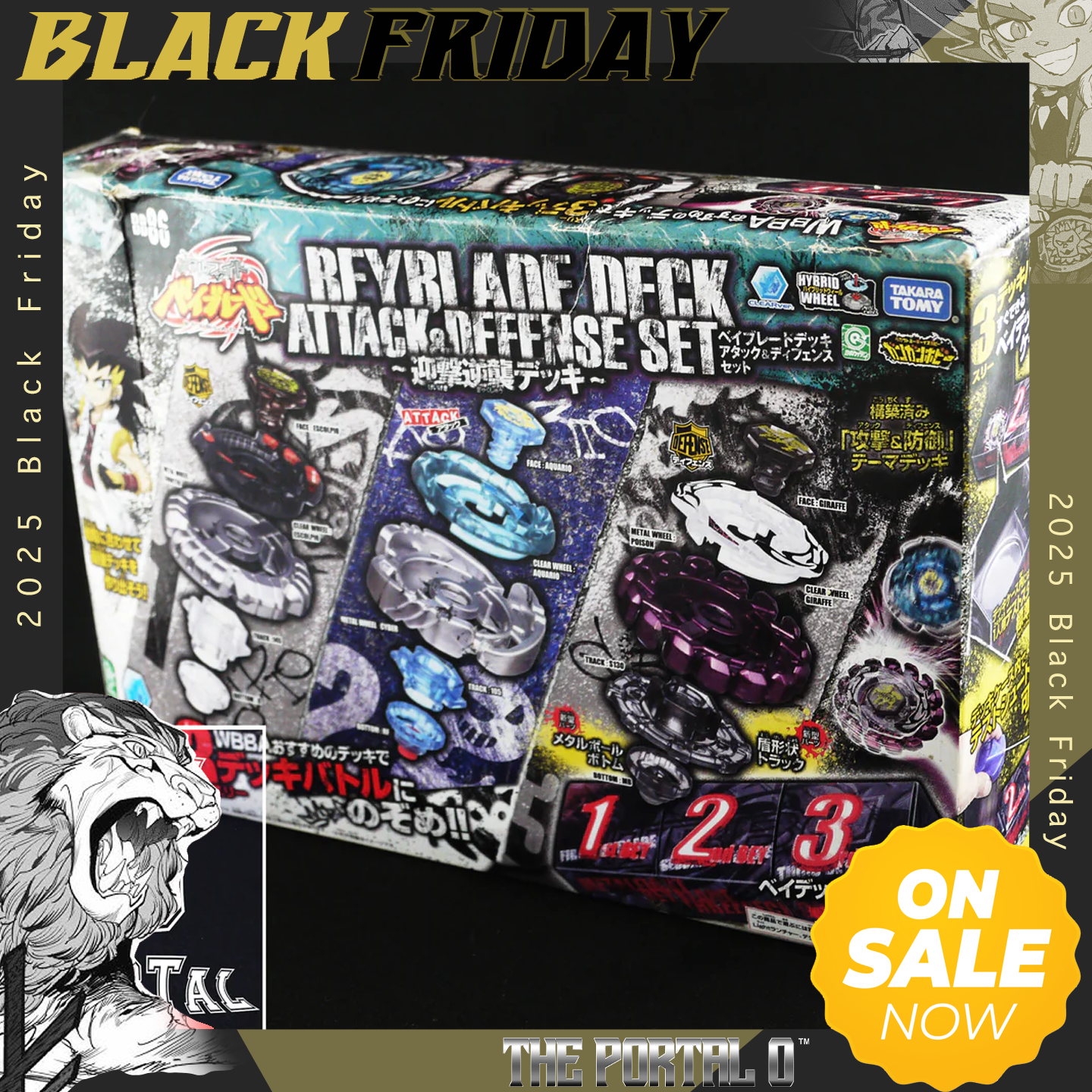 BF TAKARA TOMY Beyblade BB86 Attack & Defense Set Metal Fusion