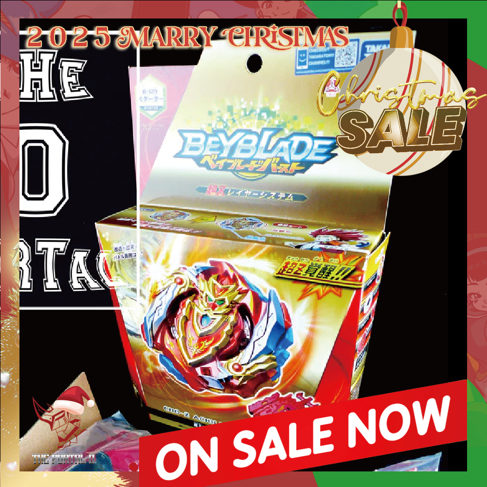 2025 Xmas SALE TAKARA TOMY Beyblade BURST Z B-129 Cho-Z Achilles 00 Dimension w/LR Launcher