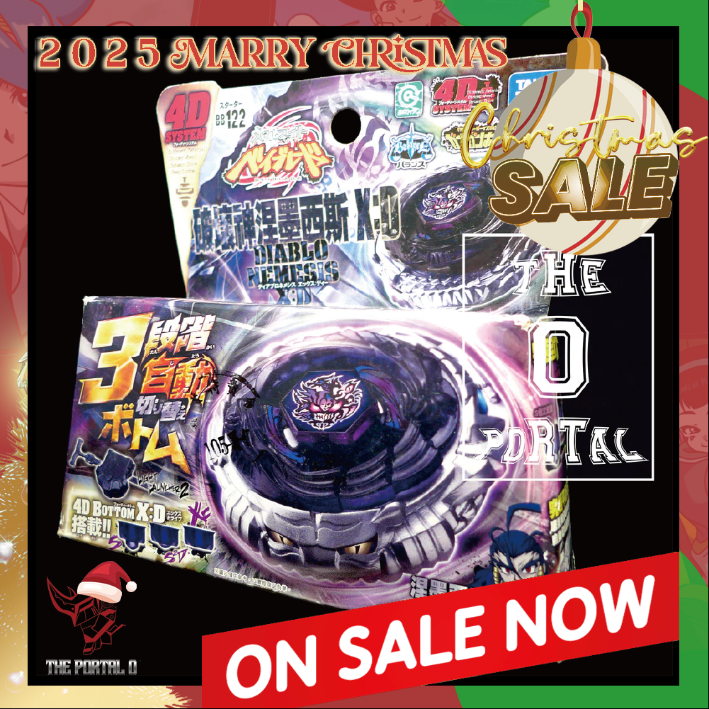 2025 Xmas SALE TAKARA TOMY Beyblade BB122 Diablo Nemesis X:D Starter Metal Fusion C1412