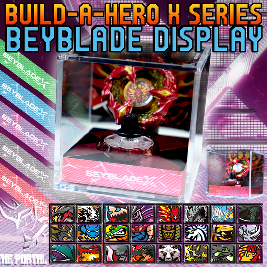 Build-A-Hero X Series Beyblade Display