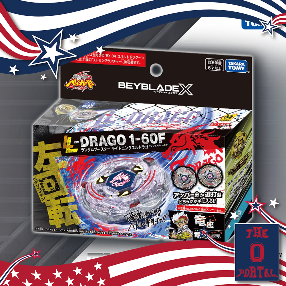 USA!! TAKARA TOMY Beyblade X BXG-07 Lightning L Drago 1-60F (RANDOM)