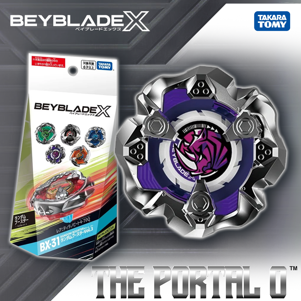 Takara Tomy Beyblade X BX-31 RB Vol.3 Ft. Tyranno Beat 4-70Q Takara Tomy Beyblade X BX-31 RB Vol.3 Ft. Tyranno Beat 4-70Q