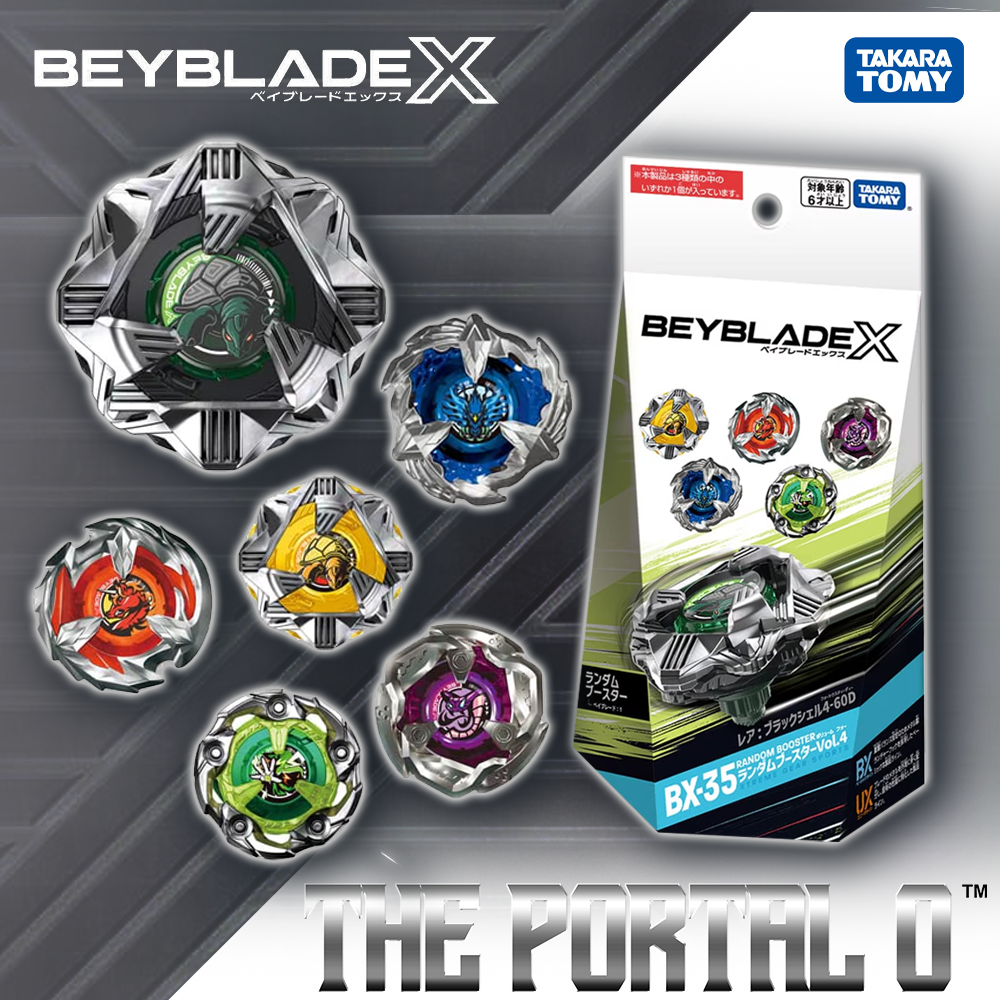 Takara Tomy Beyblade X BX-35 RB Vol.4 Ft. Black Shell 4-60D Takara Tomy Beyblade X BX-35 RB Vol.4 Ft. Black Shell 4-60D