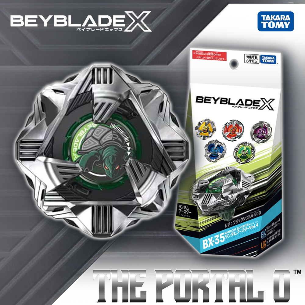 Takara Tomy Beyblade X BX-35 RB Vol.4 Ft. Black Shell 4-60D