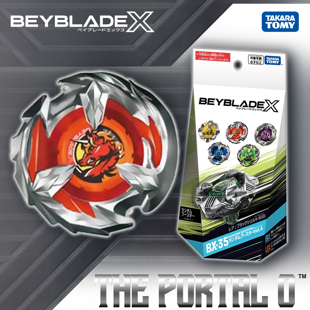 Takara Tomy Beyblade X BX-35 RB Vol.4 Ft. Black Shell 4-60D