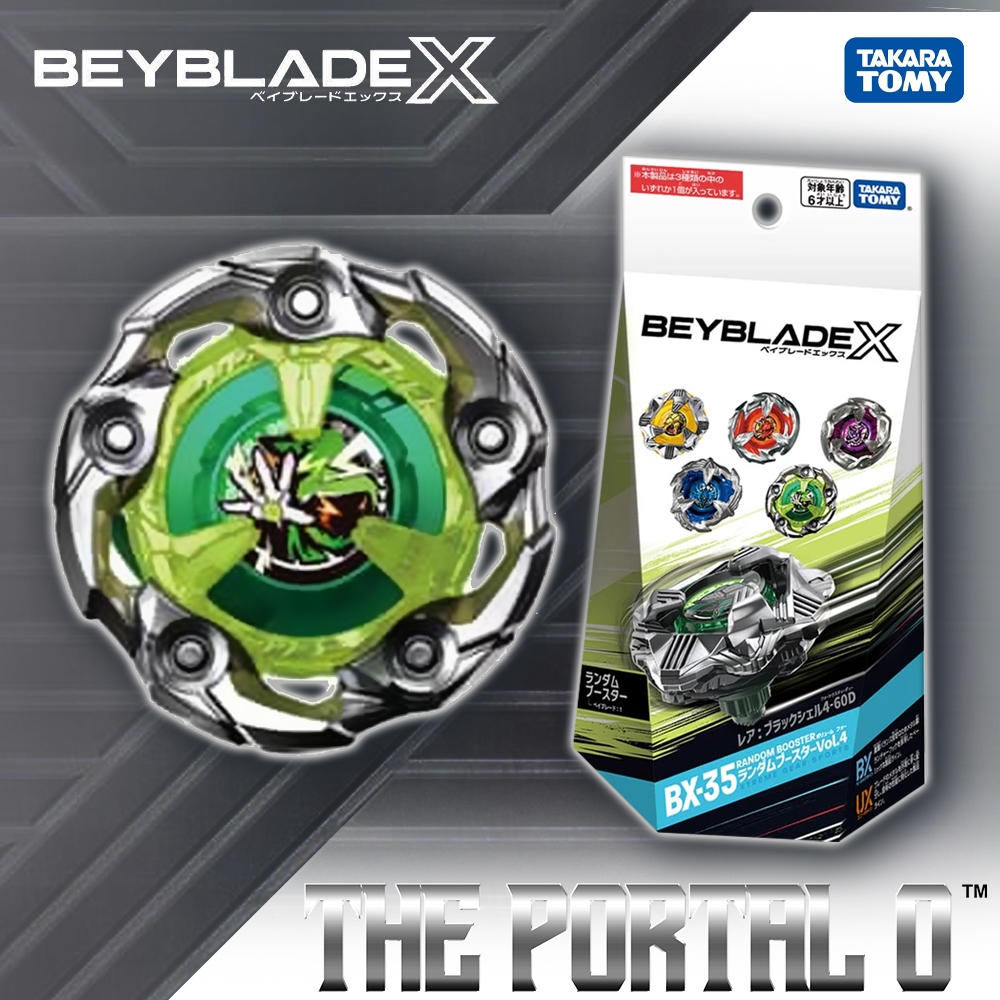 Takara Tomy Beyblade X BX-35 RB Vol.4 Ft. Black Shell 4-60D