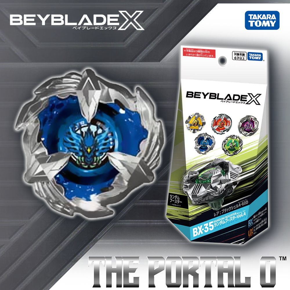 Takara Tomy Beyblade X BX-35 RB Vol.4 Ft. Black Shell 4-60D