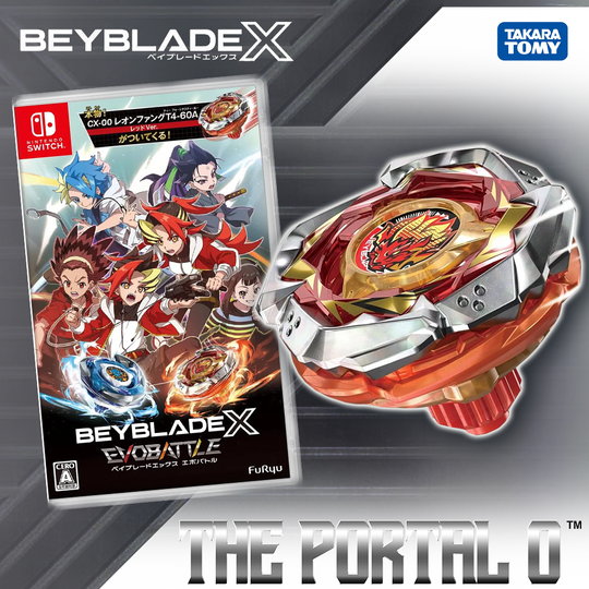 BEYBLADE X EVOBATTLE for Nintendo & CX-00 Leonfang T4-60A Red Ver.