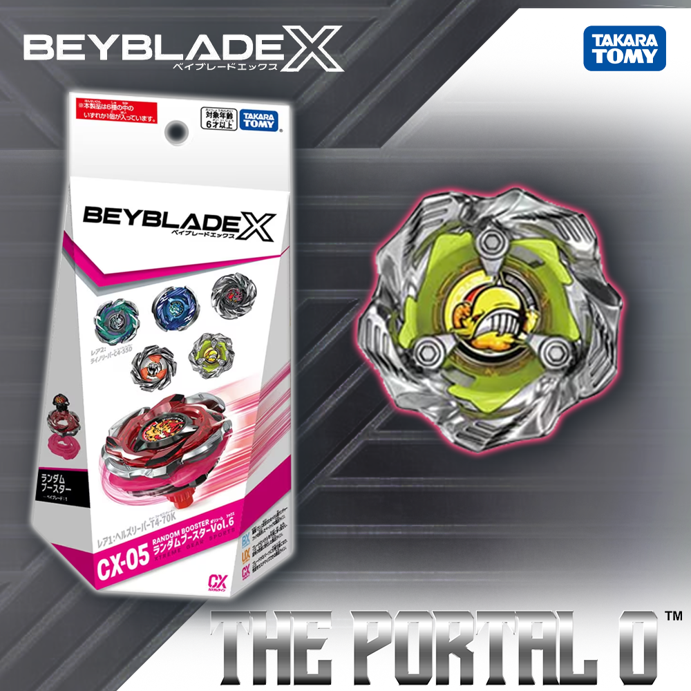 Takara Tomy Beyblade X CX-05 Fullset Vol 5 HellsReaper T4-70K Takara Tomy Beyblade X CX-05 Fullset Vol 5 HellsReaper T4-70K