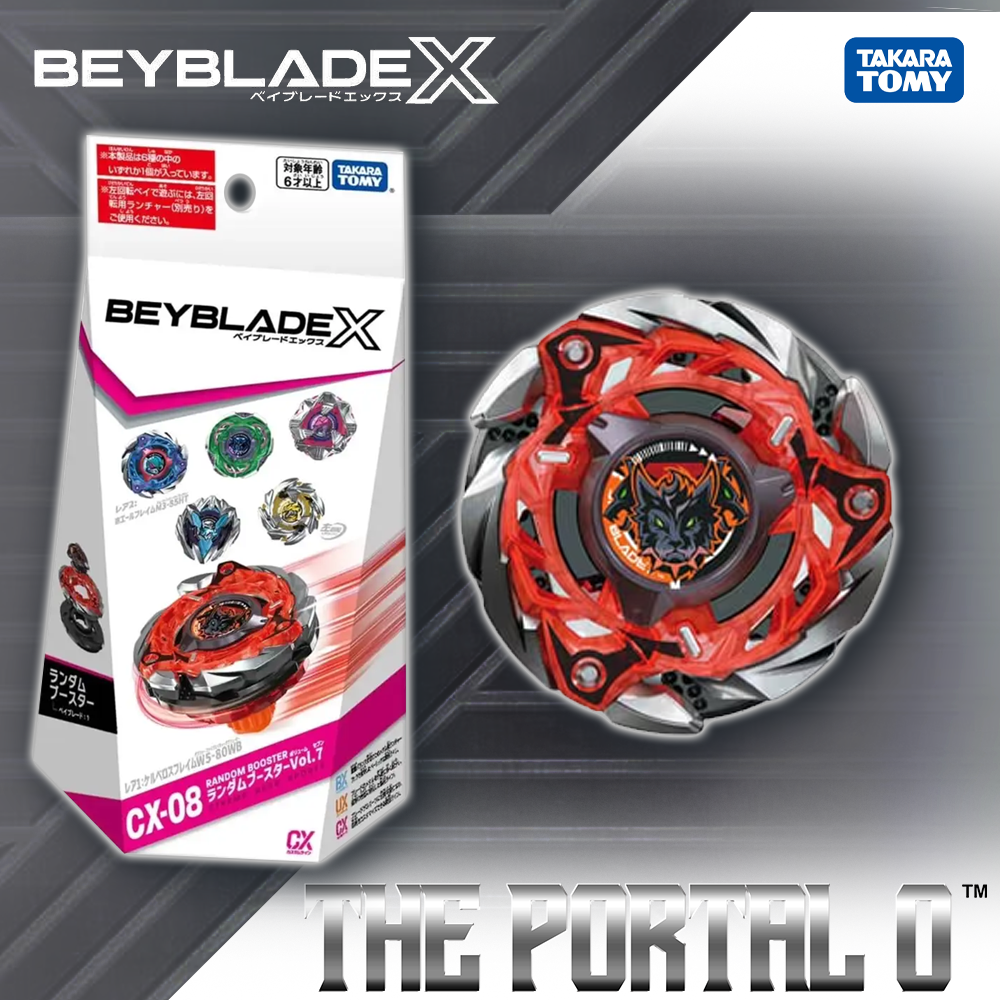 Takara Tomy Beyblade X CX-08 FullSet Vol.7 Cerberus Flame W5-80WB Takara Tomy Beyblade X CX-08 FullSet Vol.7 Cerberus Flame W5-80WB