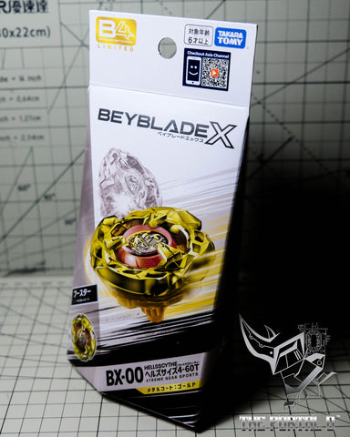 Limited Edition Takara Tomy Beyblade X BX-00 Gold Hells Scythe 4-60T