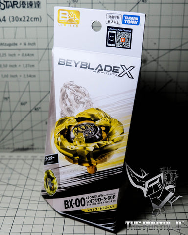 Limited Edition Takara Tomy Beyblade X BX-00 Gold Lion Claw 5-60P