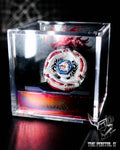 Beyblade Metal Fusion Gold-Silver Emblem Display Case Collection