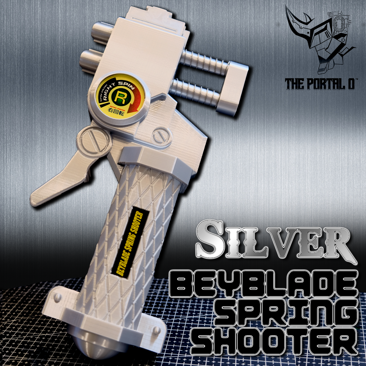 Silver Limited Bakuten Shoot GIANT Beyblade Spring Shooter X Edition