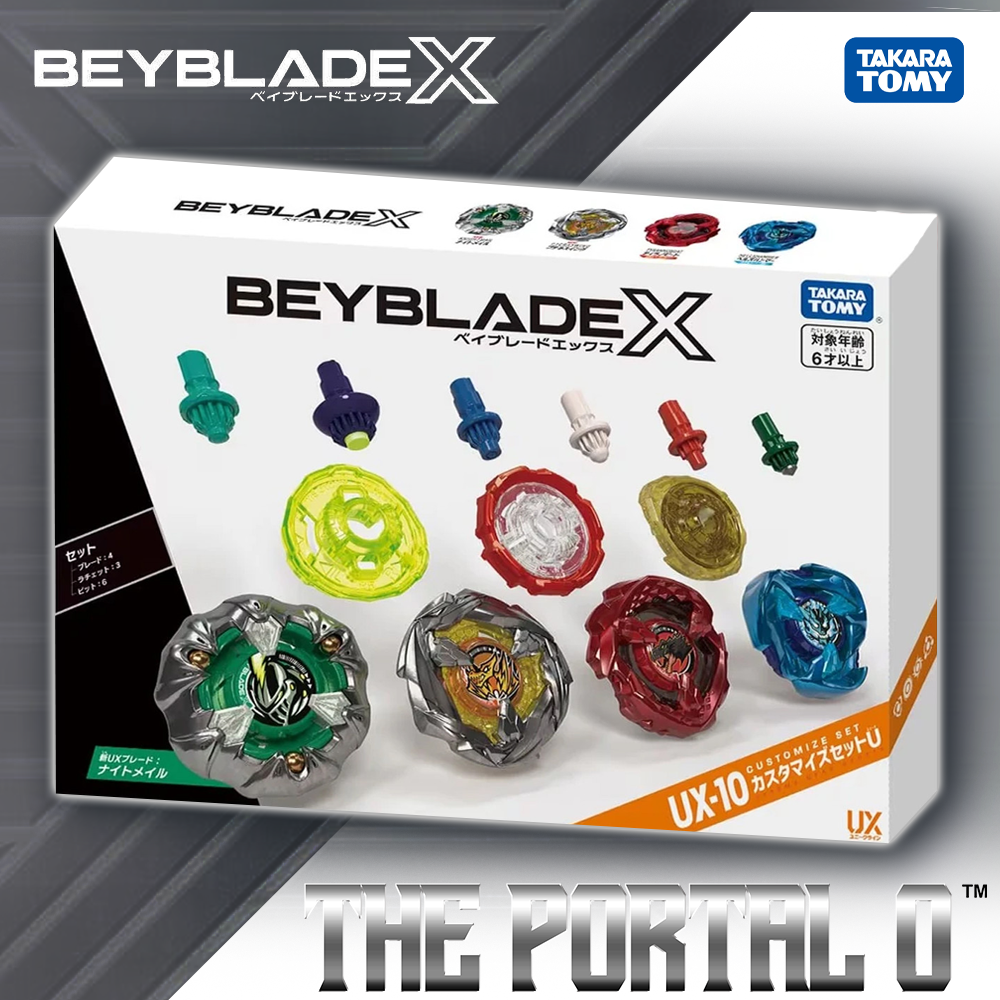 USA!! Takara Tomy Beyblade X UX-10 Knight Mail Customized Set