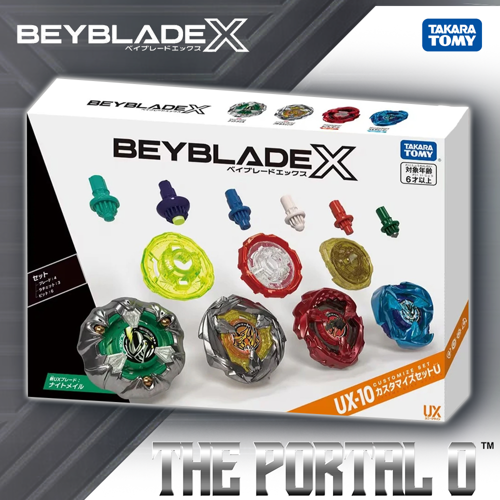 Takara Tomy Beyblade X UX-10 Knight Mail Customized Set