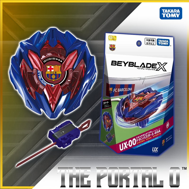 Takara Tomy Beyblade X BX-00 Dran Buster 1-60A Blue FC Barcelona Ver.