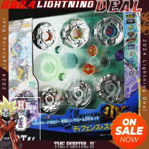 Lightning DEAL! TAKARA TOMY Beyblade Zero-G BBG-25 Ultimate Synchrom DX Set