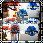 ThePortal0 DG-01 Digital World x Jurassic Park Sticker Set