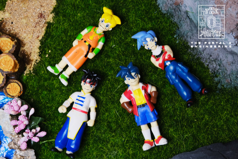 Bakuten Shoot OG Main Character Figure Set of 4