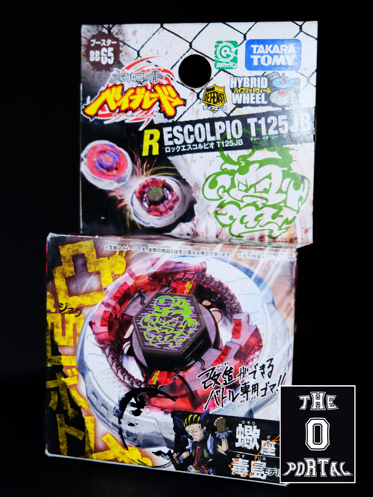 TAKARA TOMY Beyblade BB65 Rock Scorpio T125JB Booster Metal Fusion K1210