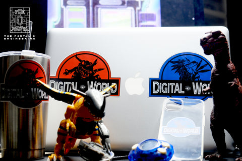 ThePortal0 DG-01 Digital World x Jurassic Park Sticker Set