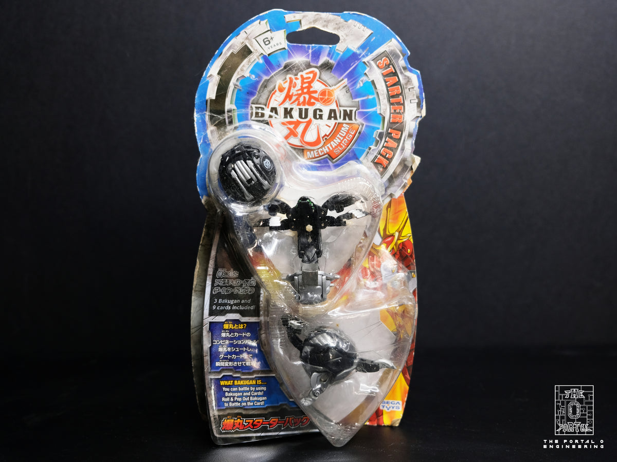 SEGA Bakugan Darkus Infinity Helios + Razenoid + Spyron Mechtanium Surge Starter Pack