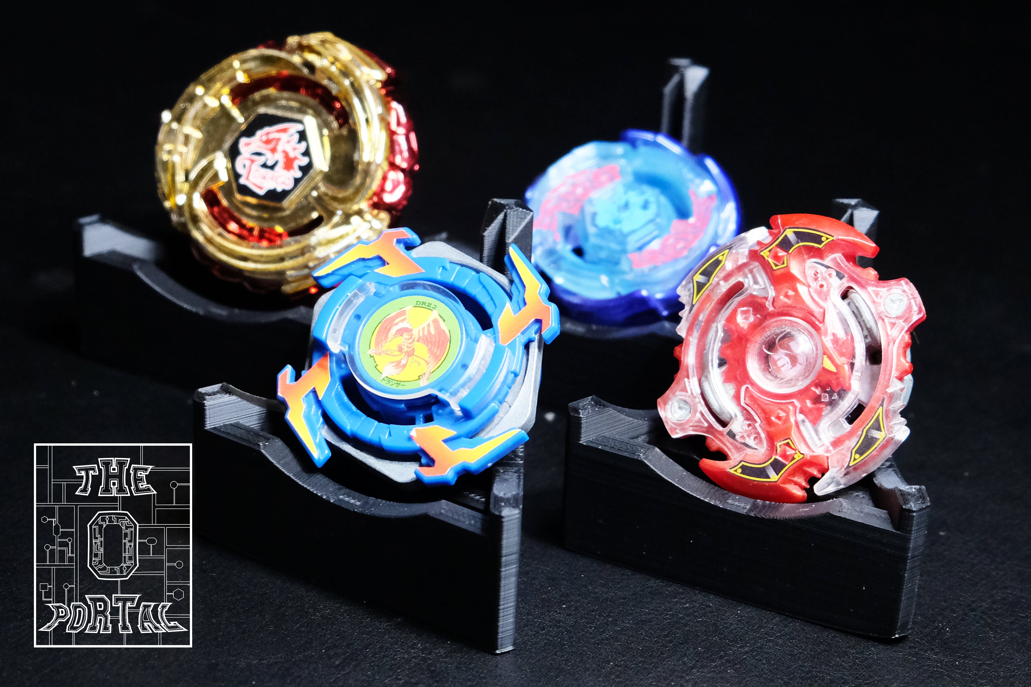 Set of 5 Multi-Purpose Beyblade / Packaging Display Stand